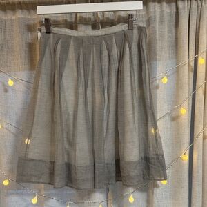 Talbots Gray A-Line Skirt